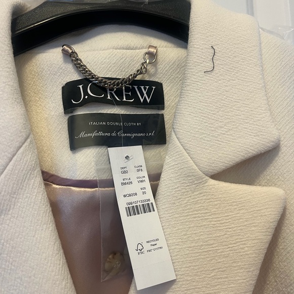 J. Crew Women's Cream Blazer Coat - Picture 4 of 4